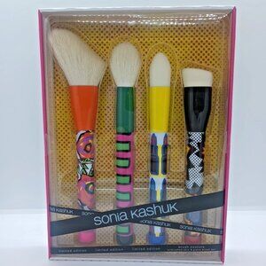 NIB Sonia Kashuk 4pc Makeup Brush Set Brush Couture Airbrushed Skin Ltd Ed